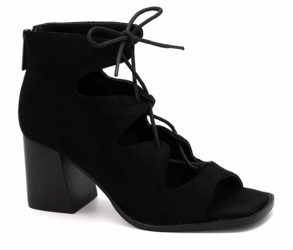 NEW CORKYS FOOTWEAR women's wally suede heel in black